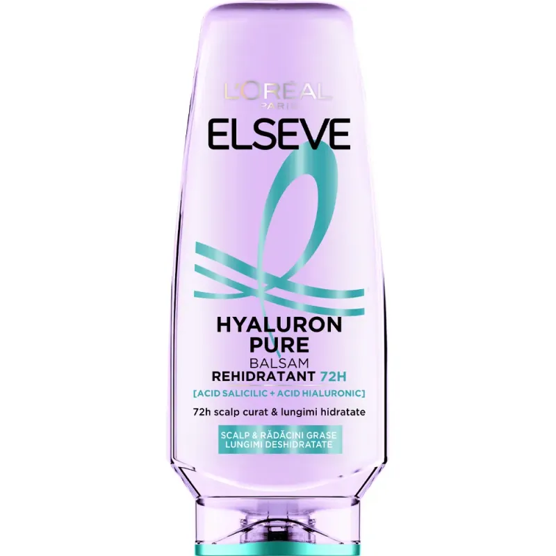 Balsam Purificator Hyaluron Pure pentru scalp si radacini grase L'Oreal, 102 ml