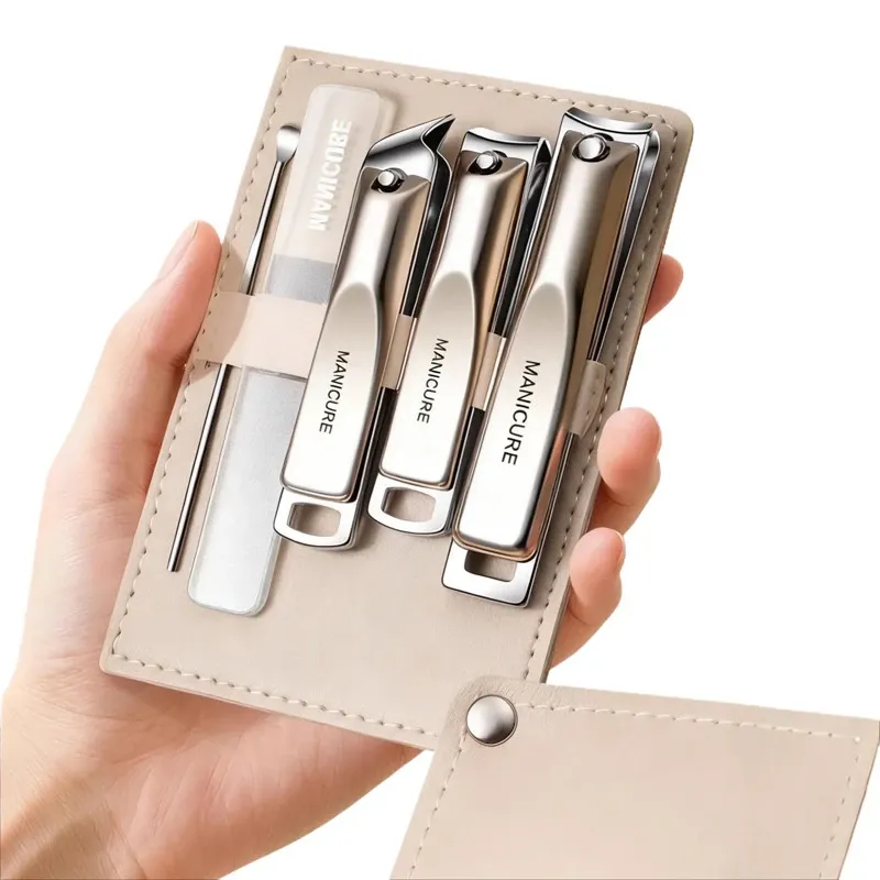 Set de 5 piese pentru taiat unghiile, otel carbon