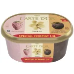 Inghetata Carte D'Or Trio cu capsuni, vanilie & ciocolata, 1.3 l