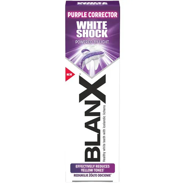 Pasta de dinti pentru albire BlanX White Shock Purple, 75 ml