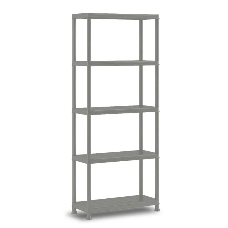 Raft din plastic, pentru depozitare, Keter Planet 75/5, 75 x 32 x 176 cm, gri, 25 kg/polita | Dedeman
