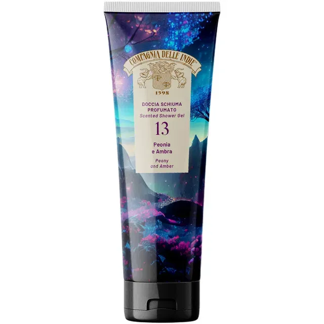 Gel de dus parfumat Campagnia delle Indie 13 Bujor si Ambra, 250 ml