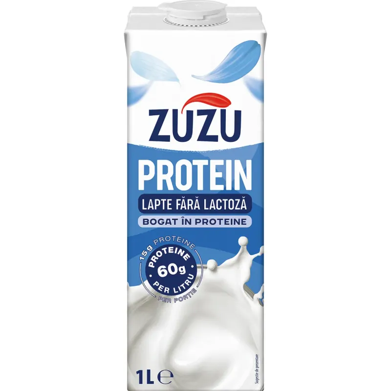 Lapte UHT fara lactoza ZuZu Protein, 1 l
