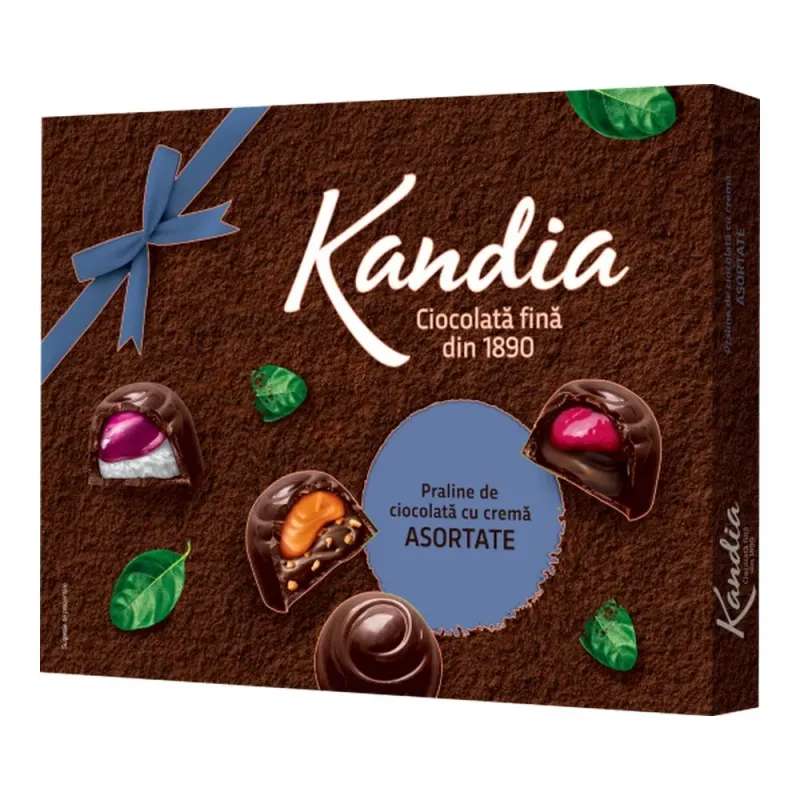 Praline asortate cu 40% ciocolata Kandia, 103g