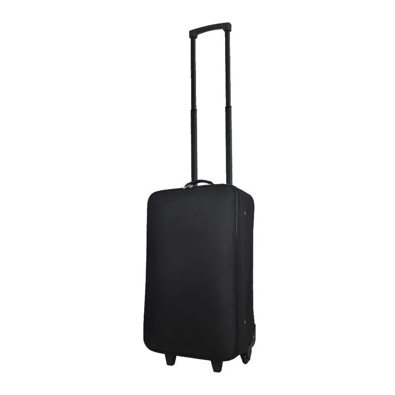 Troler soft Pouce, 2 roti, 32 x 49 x 17 cm, negru