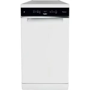 Masina de spalat vase independenta WHIRLPOOL WSFO 3B23 P, 6th Sense, 10 seturi, 7 programe, 45 cm, Clasa E, alb