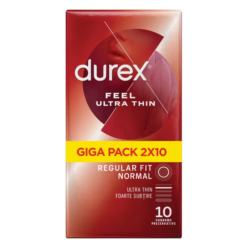 Prezervative Durex Feel Ultra Thin, 2 x 10 buc