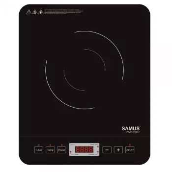 Plita electrica vitroceramica cu inductie Samus PSVFI-11BG2 2000 W Touch Control Reglaj temperatura si putere in 8 trepte Temporizator