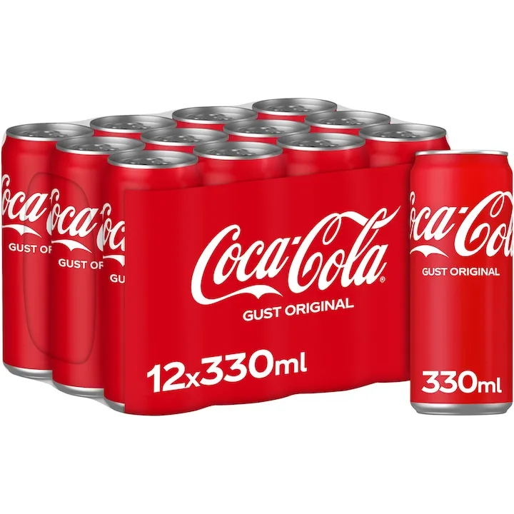 Coca-Cola Băutură carbogazoasa Cola, Doza, 12 x 330ml