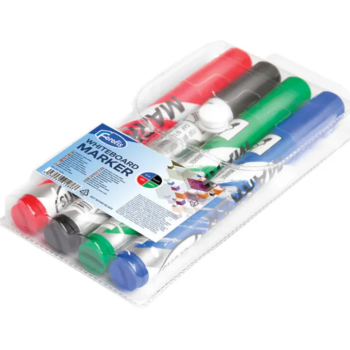 Marker Whiteboard Forofis Varf Rotund 4/Set Asortate