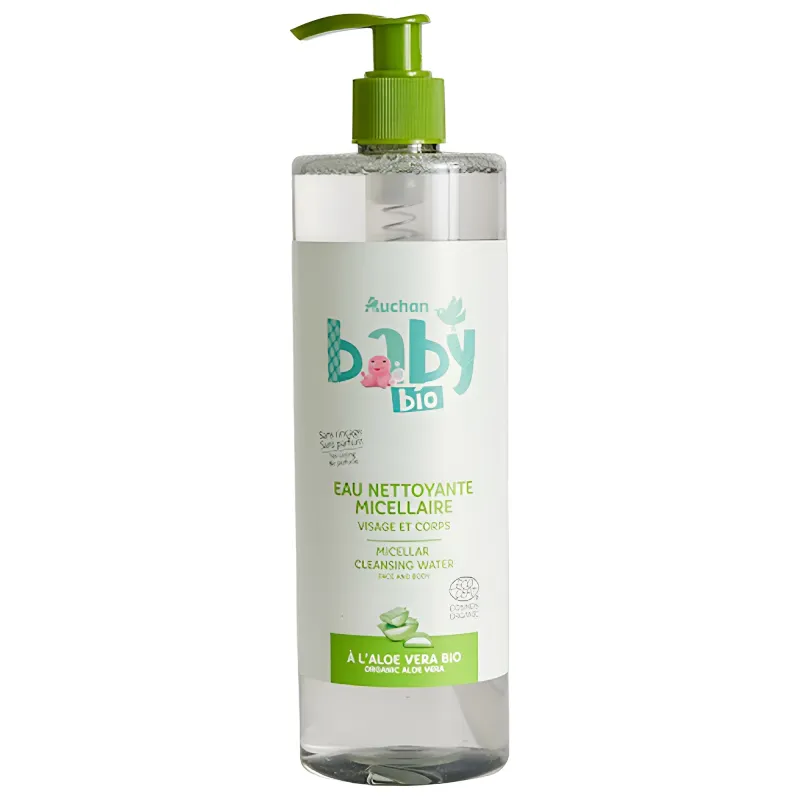 Apa micelara Auchan Baby Bio, 500 ml