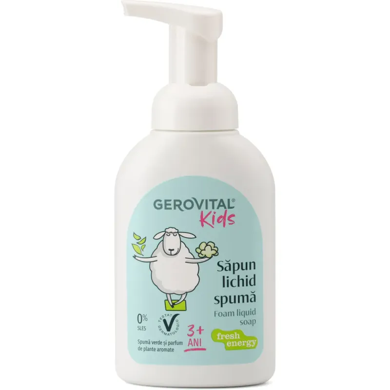 Sapun lichid spuma Gerovital Kids Fresh Energy, 300ml