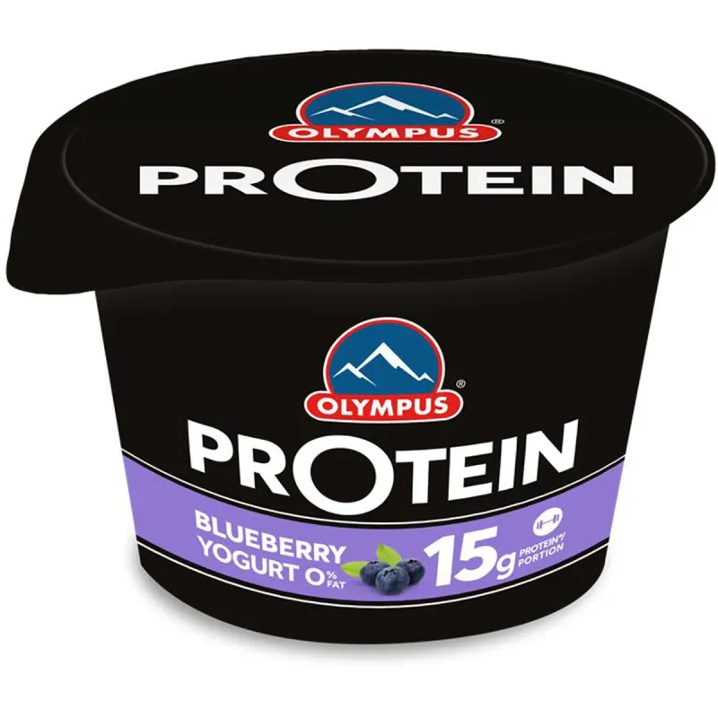 Iaurt proteic cu afine Olympus High Protein, 0% grasime, 180 g