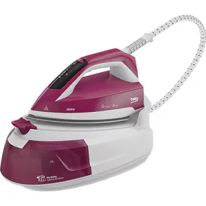 Statie de calcat BEKO SGA6126R, 2600W, 225g/min, 1l, talpa SteamXtra, alb-rosu