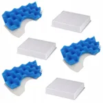 Set Filtre Hepa Pentru Aspiratoare Samsung, AreoSe, Dj63-00672D / Dj97-01040C, Filtrare Hepa Eficienta, Elimina Pana La 99% Din Impuritati, Filtru Hepa: 125 x 110 x 20 mm; Spuma: 15 x 7,5 cm, 3 x Filtre Hepa + 3 x Spuma Filtranta