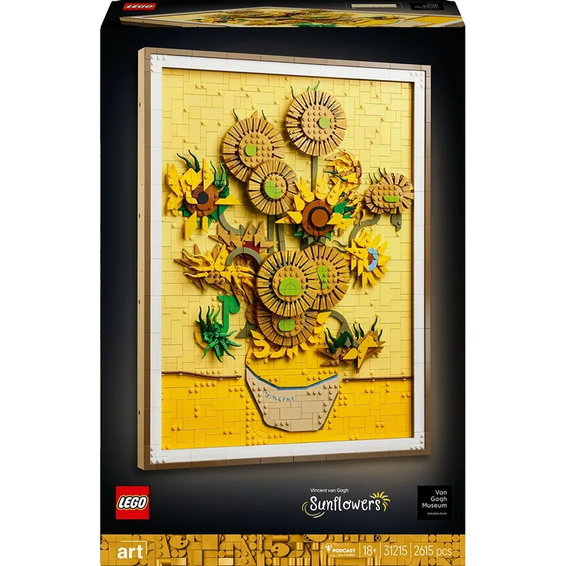 LEGO Art: Vincent van Gogh - Floarea-soarelui 31215, 18 ani+, 2615 piese