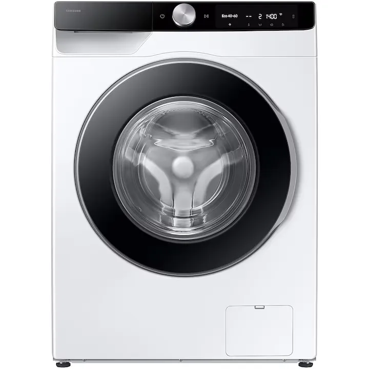 Masina de spalat rufe slim Samsung WW90DG6G94LKU4, 9kg, Clasa A, AI Control, AI Wash, Auto Dispense, AI Ecobubble, Super Speed 39, Space Max, Hygiene Steam, Digital Inverter Motor, Alb