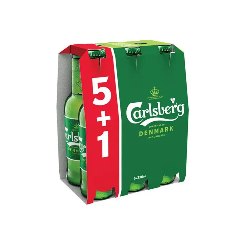 Bere blonda Carlsberg, 5+1 x 0.33 l
