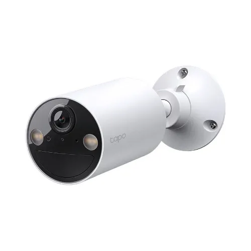 Camera de supraveghere TP-Link Tapo C410, 3MP, 2K 2304x1296, Color Night Vision, detectie smart, Two-Way Audio, alarma luminoasa si sonora, acumulator, montare fara cabluri, IP65