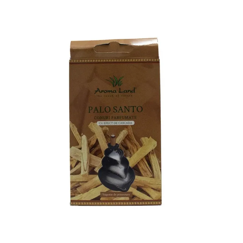 Set 10 conuri parfumate Aromaland Palo Santo Backflow