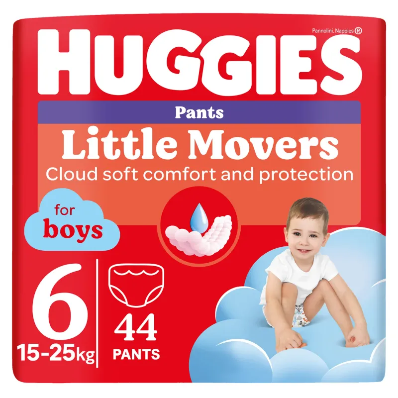 Scutece Chilotel Huggies Pants Mega, marimea 6, baieti, 15 - 25 kg, 44 bucati