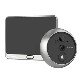 Vizor video cu sonerie smart / inteligent EZVIZ DP2-2K(TS), monitor tactil 4.3 inch color, Wi-Fi, rezolutie 2K, acumulator 4600mAH, slot card SD