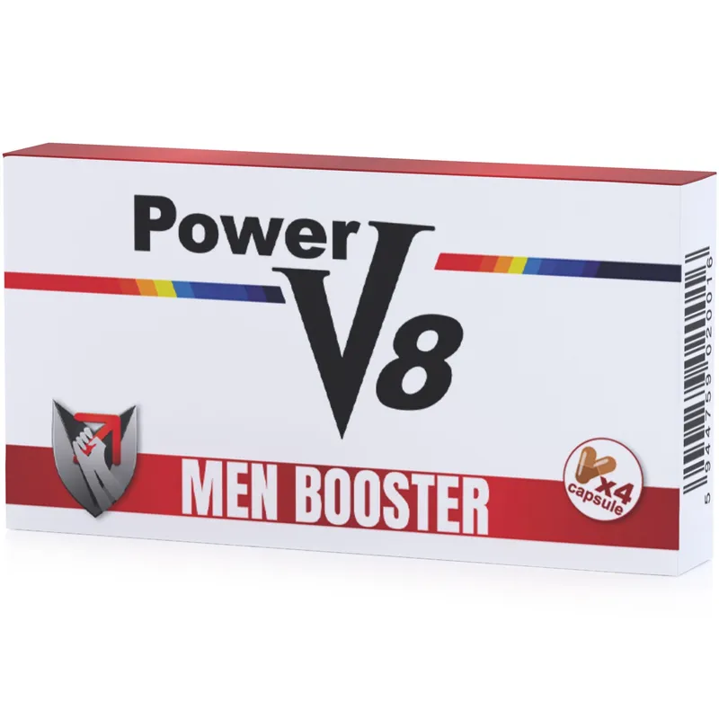Supliment alimentar pentru potenta Power V8, Ejaculare Precoce si Erectie, 4 capsule