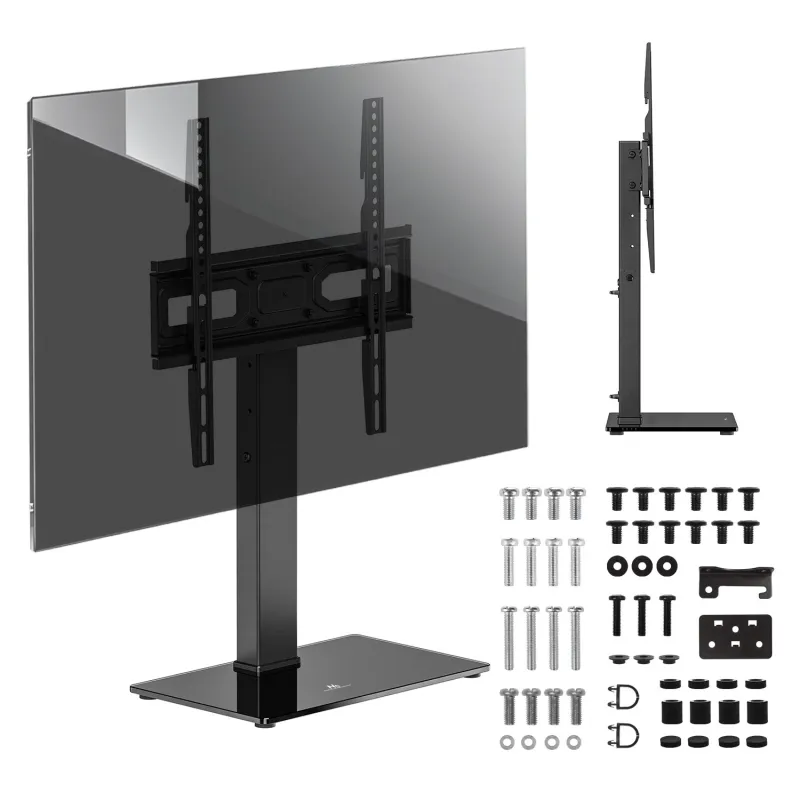 Suport TV universal Maclean, pentru dulap RTV, suport, max. 40kg, max. VESA 400x400, reglare inaltime si unghi, pentru TV 32-65", MC-124
