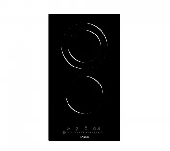 Plita incorporabila Samus PSVE-32BG4 2 arzatoare 30 cm Timer digital Negru