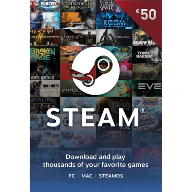 Cod Steam Wallet 50 Euro ( Scop Multiplu)
