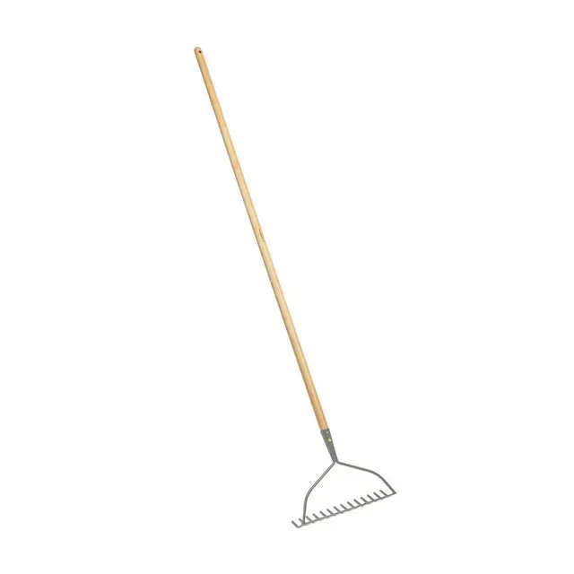 Grebla Garden Star, 14 dinti, maner din lemn, 120 cm