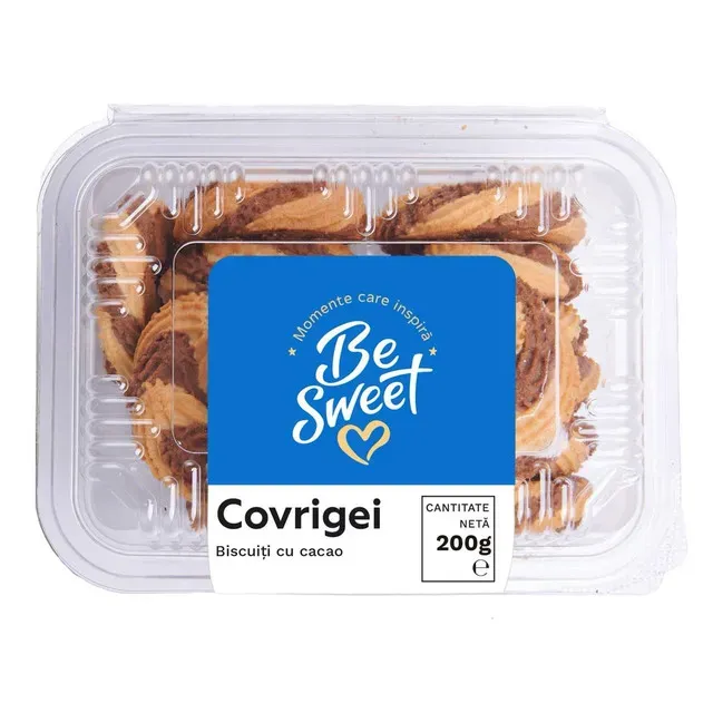 Biscuiti covrigei cu cacao BeSweet, 200 g