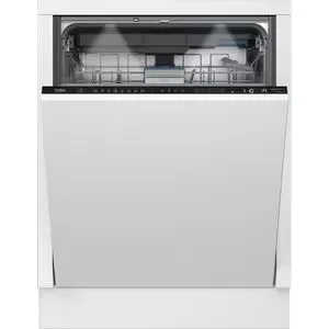 Masina de spalat vase incorporabila BEKO BDIN38542P, 15 seturi, 8 programe, 60 cm, Clasa C, panou comanda negru