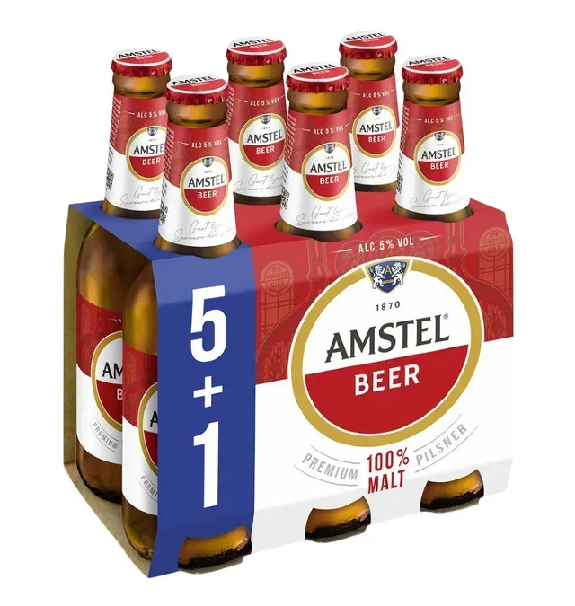 Bere blonda Amstel, 5+1 x 0.33 l