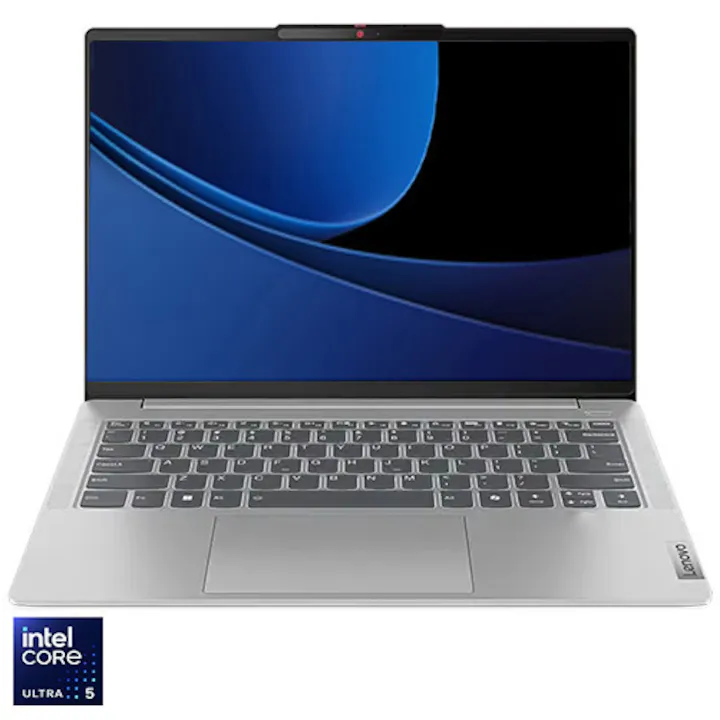 Laptop Lenovo IdeaPad Slim 5 14IMH9 cu procesor Intel® Core™ Ultra 5 125H pana la 4.5GHz, 14" WUXGA, IPS, 32GB LPDDR5x, 1TB SSD, Intel® Arc™ Graphics, No OS, Cloud Grey