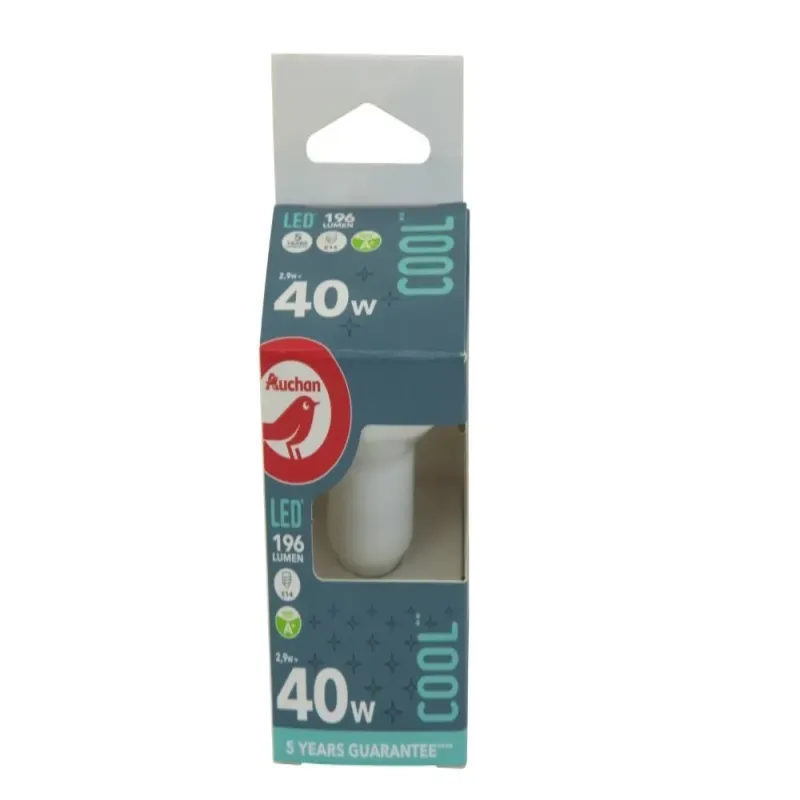 Bec LED AUCHAN 3,5W  E14 40W , lumina calda R50