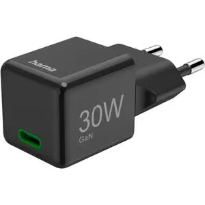 Incarcator retea HAMA 201986, 1x USB-C Power Delivery (PD) 30W, negru