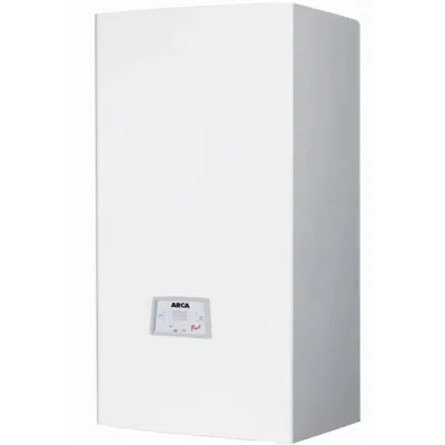 Centrala termica pe gaz conventionala Arca PixelFast 32F, 32,5 kW conventionala, tiraj fortat, incalzire si ACM, Kit de evacuare inclus