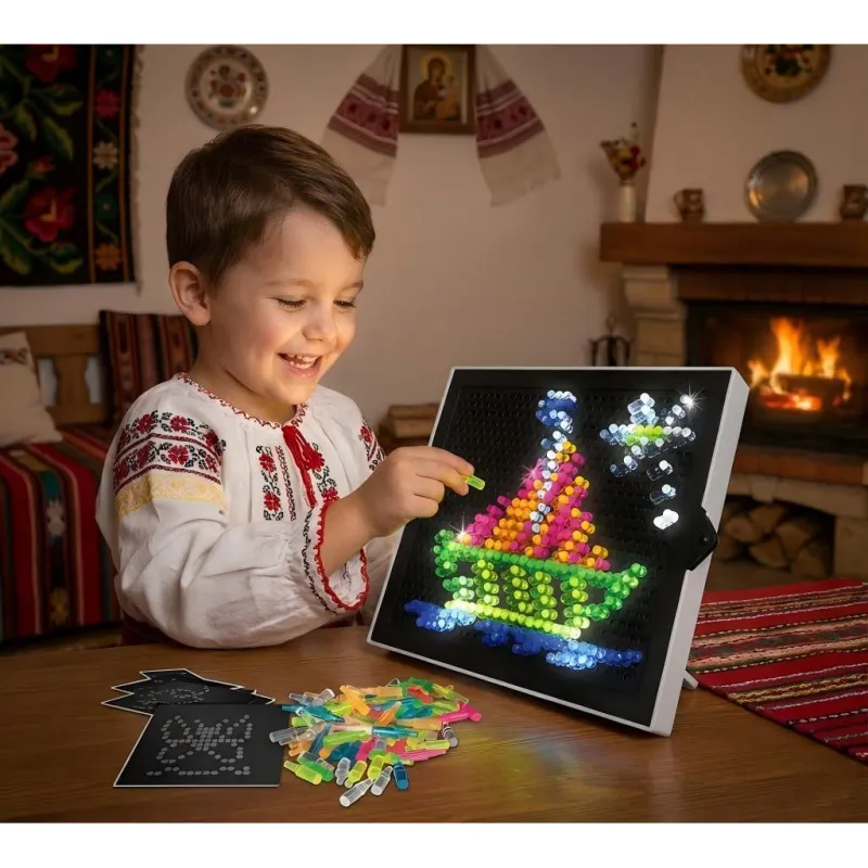 Jucarie Educativa, Set 276 Jucarie luminoasa de unghii ciuperci, Charmorah, STEM, Invatare Educationala, Sarbatoare, Ziua de nastere, Cadou, Baieti, Copil, Fete, 4 +, Multicolor