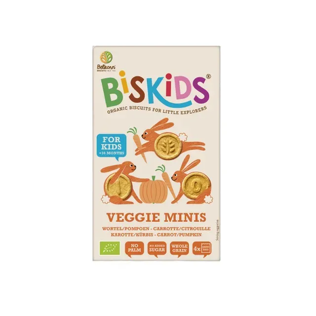 Biscuiti eco Belkorn, morcovi si dovleac, de la 36 luni, 120 g