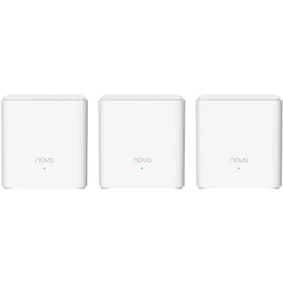 Sistem Mesh Wireless TENDA Nova MX3 AX1500, Dual Band 300+1201 Mbps, 3 buc, alb