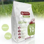Ingrasamant Starter Gazonul®, pentru Gazon, Flori, Fructe, Legume, Pomi fructiferi, Fertilizant solid profesional, pentru Insamantare, Reabilitare, Inverzire rapida, NPK 20-10-5+S, Granule, Acoperire 100 mp, 2.95 kg