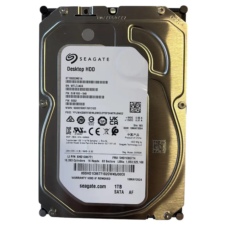 HDD DESKTOP 3, 5' SATA Seagate 1TB 7200 RPM