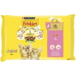 Hrana umeda pentru pisici Purina Friskies Junior, pui in sos, 4 x 85 g