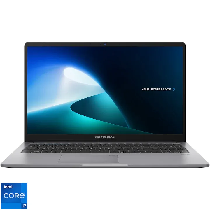 ASUS ExpertBook P1503CVA cu procesor Intel® Core™ i7-13620H pana la 4.9GHz, 15.6'', Full HD, IPS, 16GB DDR5, 1TB SSD, Intel® UHD Graphics, No OS, Misty Grey