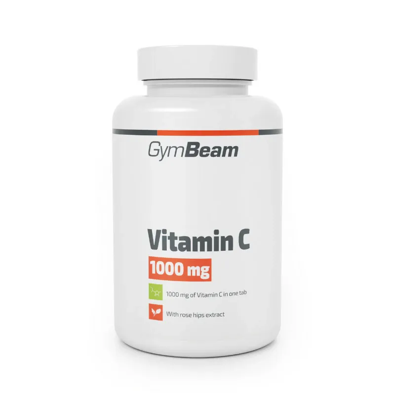 Vitamina C 1000 mg, L-ascorbic acid, GymBeam, 90 tablete