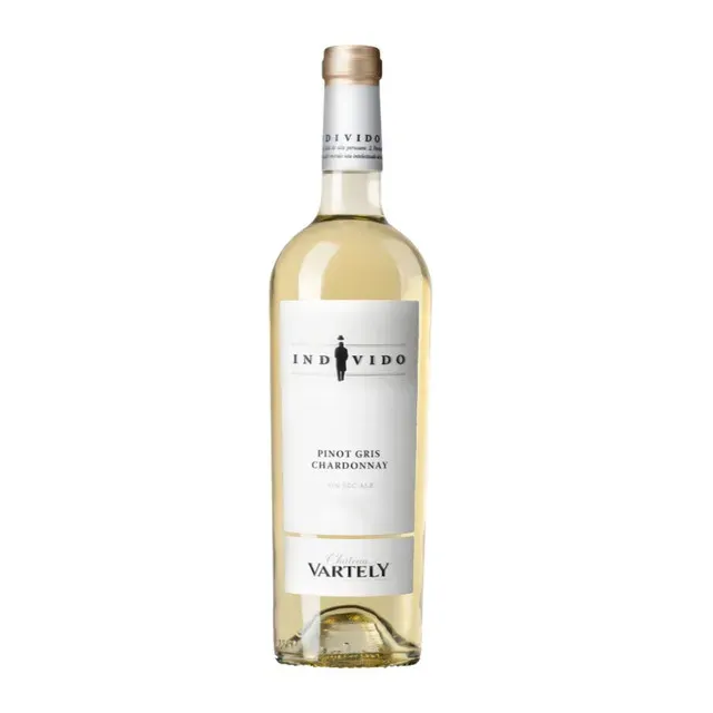 Vin alb sec Chateau Vartely Individo, Pinot Gris si Chardonnay, 0.75 l
