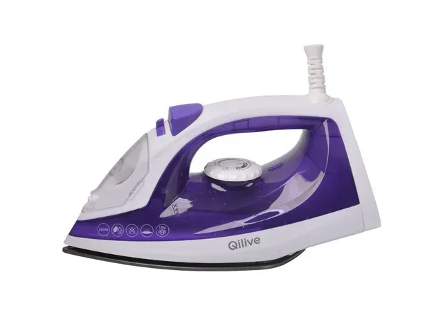 Fier de calcat Qilive Q.5843, 2200W, capacitate 190 ml, debit de abur 15 g/min, jet de abur 120 g/min, mov