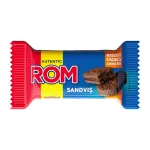 Biscuiti cu cacao Rom, umplutura cu crema cu aroma de rom, 36 g