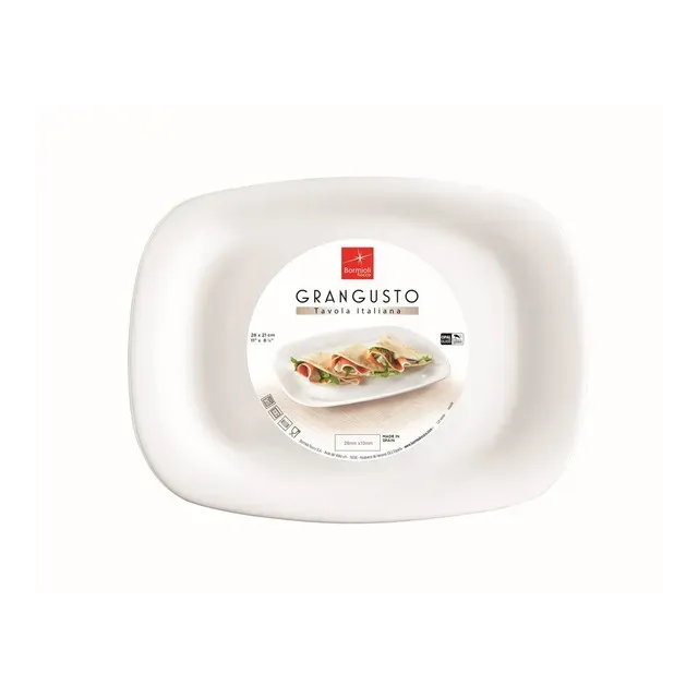 Platou Bormioli Grangusto, opal, 28 x 21 cm